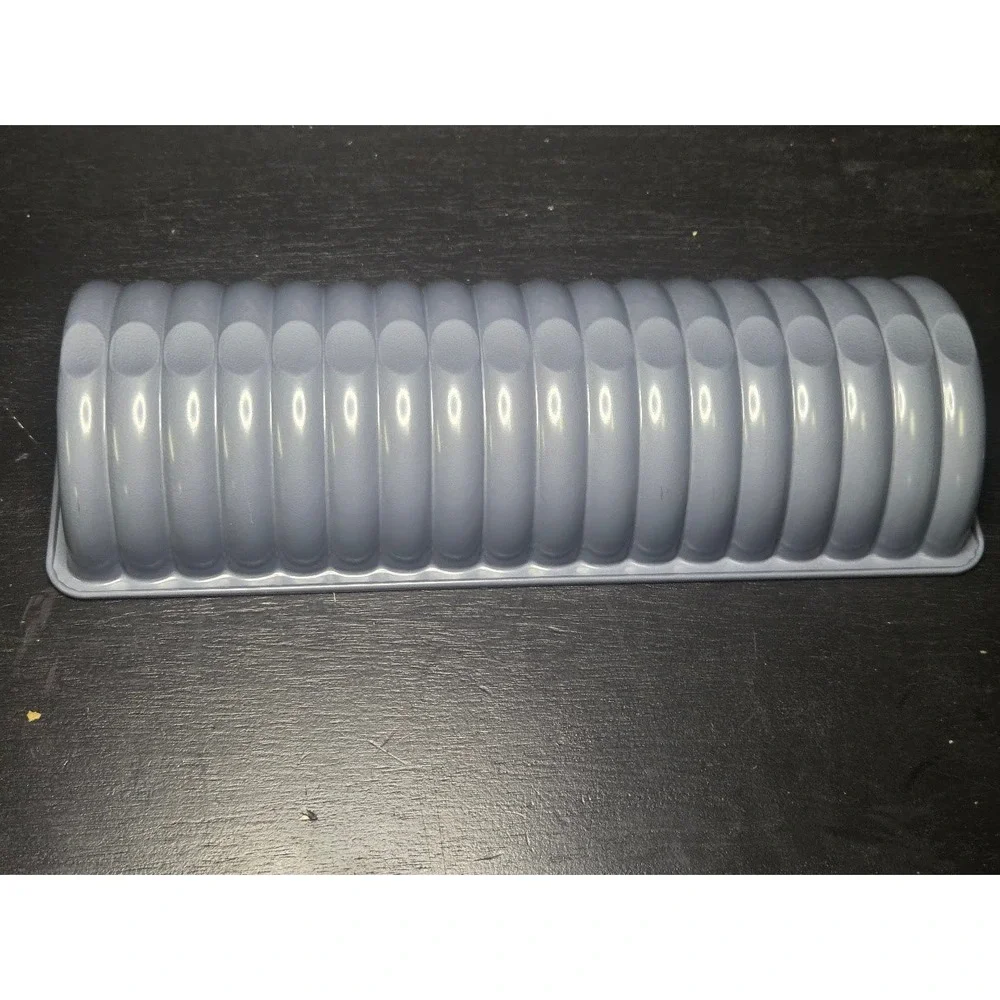 Loaf Pan Gray Nonstick Ribbed Almond Cake Mold 11 Inch Bakeware